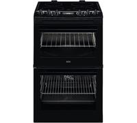AEG CCX1530ACB 55cm Ceramic Double Oven Freestanding Cooker