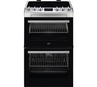 AEG CCX1530ACM SurroundCook 550mm Double Electric Cooker Ceramic Hob S/Steel