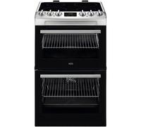 AEG CCX1530ACM SurroundCook 550mm Double Electric Cooker Ceramic Hob S/Steel