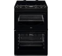 AEG CCX6501ACB - Black Ceramic Electric Cooker with Double Oven - 77/39L Capacity - A Energy Rating