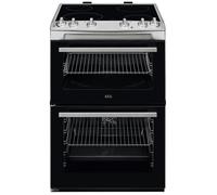AEG CCX6501ACM 60cm Ceramic Double Oven Freestanding Cooker