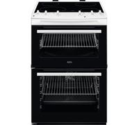 AEG CCX6501ACW 5000 SurroundCook Ceramic Electric Cooker with Double Oven, White A