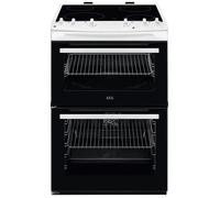 AEG CCX6501ACW 60cm Ceramic Double Oven Freestanding Cooker