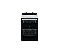 AEG Electric Cooker CCX6501ACW 5000 Series Double Oven 77L Main Oven Ceramic Hob 60cm White