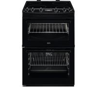 Aeg Ccx6540Acb - Black Ceramic Electric Cooker With Double Oven - 77/39L Capacity - A Energy Rating