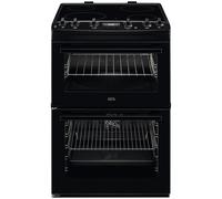 Aeg Ccx6540Acb - Black Ceramic Electric Cooker With Double Oven - 77/39L Capacity - A Energy Rating