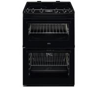 AEG CCX6540ACB 60cm Ceramic Double Oven Freestanding Cooker