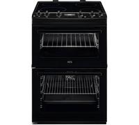 Aeg Ccx6540Acb - Black Ceramic Electric Cooker With Double Oven - 77/39L Capacity - A Energy Rating