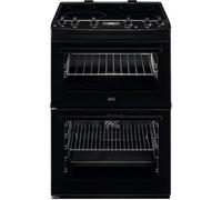 Aeg Ccx6540Acb - Black Ceramic Electric Cooker With Double Oven - 77/39L Capacity - A Energy Rating
