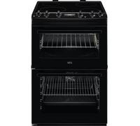 Aeg Ccx6540Acb - Black Ceramic Electric Cooker With Double Oven - 77/39L Capacity - A Energy Rating