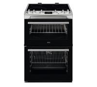 AEG CCX6540ACM 60cm Ceramic Double Oven Freestanding Cooker