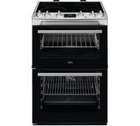 AEG CCX6540ACM 60cm Ceramic Double Oven Freestanding Cooker