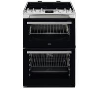 AEG CCX6540ACM 60cm Ceramic Double Oven Freestanding Cooker