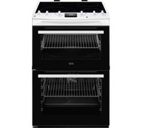 AEG CCX6540ACW 116L Built-in Double Oven with 4 Ceramic Hobs - White