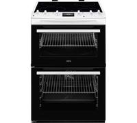 AEG CCX6540ACW 600mm Double Electric Cooker Ceramic Hob White