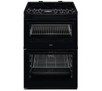 AEG CCX6740ACB 60cm Ceramic Double Oven Freestanding Cooker