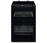 Aeg CCX6740ACB 60cm Double Oven with Multi-function main oven and conventional top oven