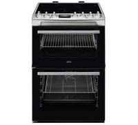 AEG CCX6740ACM 60cm Ceramic Double Oven Freestanding Cooker