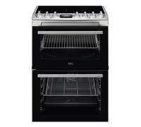 AEG CCX6740ACM 60cm Freestanding SteamBake Electric Ceramic Cooker - STAINLESS STEEL