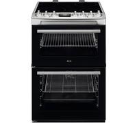 AEG CCX6740ACM - Stainless Steel Double Oven Electric Cooker - 4 Zone Ceramic Hob - A Energy Rating