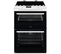 AEG CCX6740ACW 60cm Ceramic Double Oven Freestanding Cooker