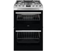AEG CGX1130ACM 55cm Stainless Steel Freestanding Double Cooker