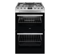 AEG 55cm Gas Cooker with Lid - White