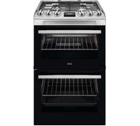 AEG CGX1130ACM 55cm Gas Double Oven Freestanding Cooker