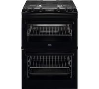 AEG 60cm Gas Cooker with Lid - Black CGX6130ACB