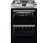 AEG CGX6130ACM - Stainless Steel Gas Cooker with Double Oven - 4 Zones - A Energy