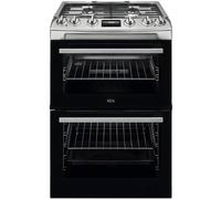 Aeg Cgx6130Acm - Stainless Steel Gas Cooker With Double Oven - 4 Zones - A Energy