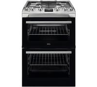 AEG CGX6130ACM - Stainless Steel Gas Cooker with Double Oven - 4 Zones - A Energy