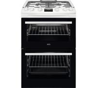 AEG CGX6130ACW 60cm Gas Double Oven Freestanding Cooker