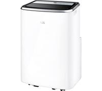AEG Chillflex Pro AXP26U338CW mobiles Klimagerät / LED Display / Touch-Buttons / Fernbedienung / 30-40 m² / Kühlfunktion / Ventilator / Entfeuchtungsfunktion / Automatik / weiß/silber/schwarz