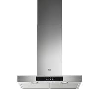 AEG Chimney Standard Hood DBX4651M, ExtractionTech 6000 Cooker Hood, 60cm, LED Lights, Maximum Filtration, Washable filter, On Demand Control, Vent Capacity 600 (m³/h) 70 dB, Stainless Steel