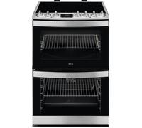 AEG CIB6734ACM 6000 Stainless Steel Freestanding 60cm Electric Induction Double Cooker
