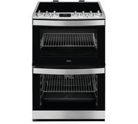 AEG CIB6734ACM - Stainless Steel Induction Electric Cooker with Double Oven - 73/39 Litres - A energy