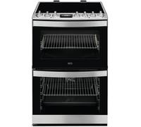 AEG CIB6743ACM 6000 Series Steam Bake 60cm Freestanding Electric Cooker with Induction Hob in Stainless steel