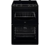 AEG 6000 SurroundCook CIX6500ABB 60cm Double Oven Electric Cooker - Black - A Rated