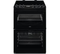 AEG CIX6540ACB 5000 Black Freestanding 60cm Electric Induction Double Cooker