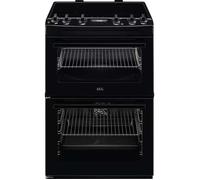 AEG CIX6540ACB - Black Induction Electric Cooker with Double Oven - 77/39L Capacity - A Energy Rating