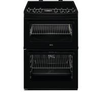 AEG CIX6540ACB Freestanding Electric Cooker Double Oven with Induction Hob Black