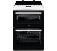 AEG CIX6540ACW 600mm Double Electric Cooker Induction Hob White
