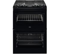 AEG CKX6540ACB 60cm 5000 Series Surround Cook Dual Fuel Freestanding Cooker With Double Oven in Black
