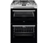 AEG CKX6540ACM - Stainless Steel Dual Fuel Cooker - 77/39L - A Energy Rating