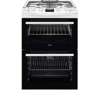 AEG CKX6540ACW 60cm 5000 Series Surround Cook Dual Fuel Freestanding Cooker With Double Oven in White