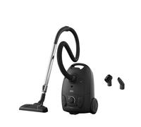 AEG CLEAN 3000 Bagged Vacuum Cleaner AB31C1GG, Easy Cleaning, Compact Design, Multiple Surfaces, Efficient Dust Pickup with DustPro Nozzle, 7.5-metre Action, HEPA Filtration, (dB)78, 3L, Graphite Grey