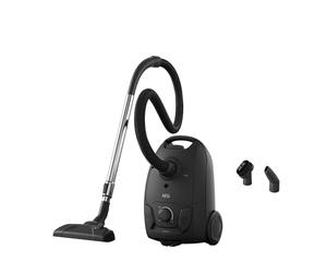 AEG CLEAN 3000 Bagged Vacuum Cleaner AB31C1GG, Easy Cleaning, Compact Design, Multiple Surfaces, Efficient Dust Pickup with DustPro Nozzle, 7.5-metre Action, HEPA Filtration, (dB)78, 3L, Graphite Grey