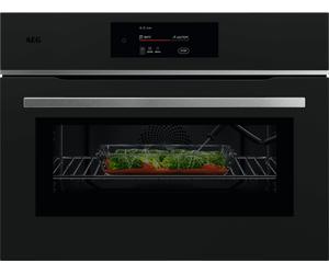 AEG CombiQuick TK8NK721T 49 Litre 46cm High, Built In Combination Microwave Oven - Black, Black