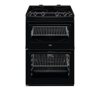 AEG CCX6501ACB - Black Ceramic Electric Cooker with Double Oven - 77/39L Capacity - A Energy Rating